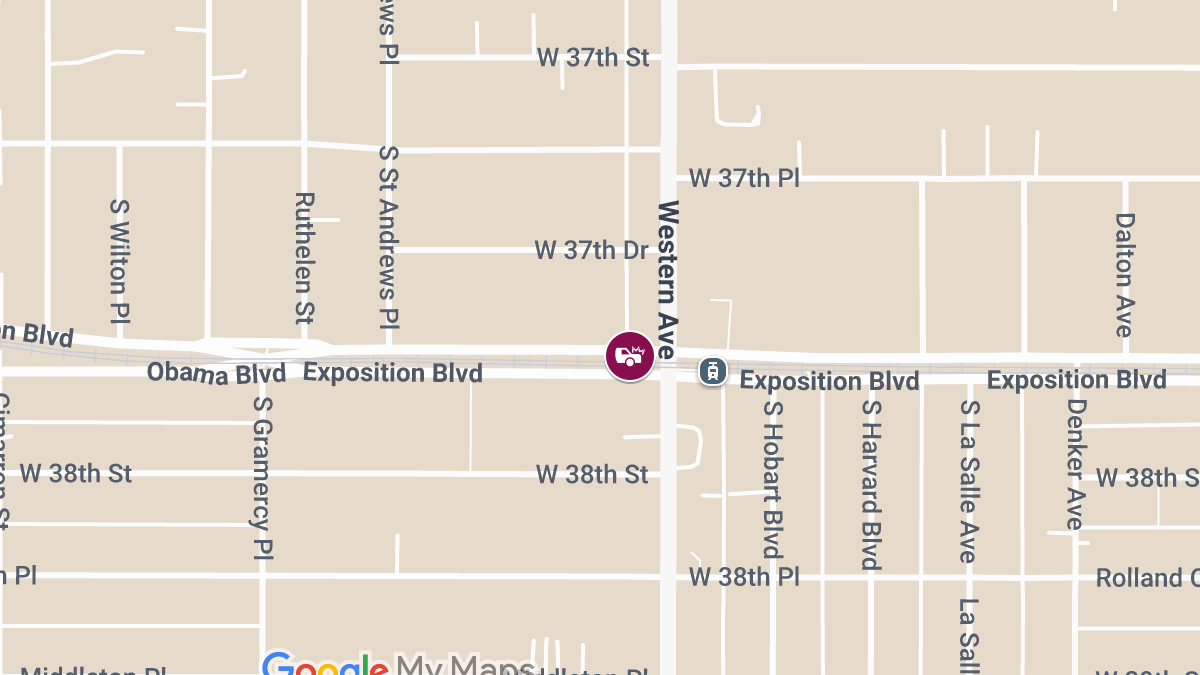 LAPD Officer Injured in Crash at Exposition Blvd and Western Ave