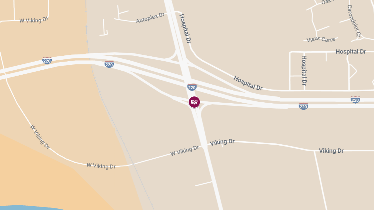 Major Crash With Injuries on I-220E Near Benton Rd Exit
