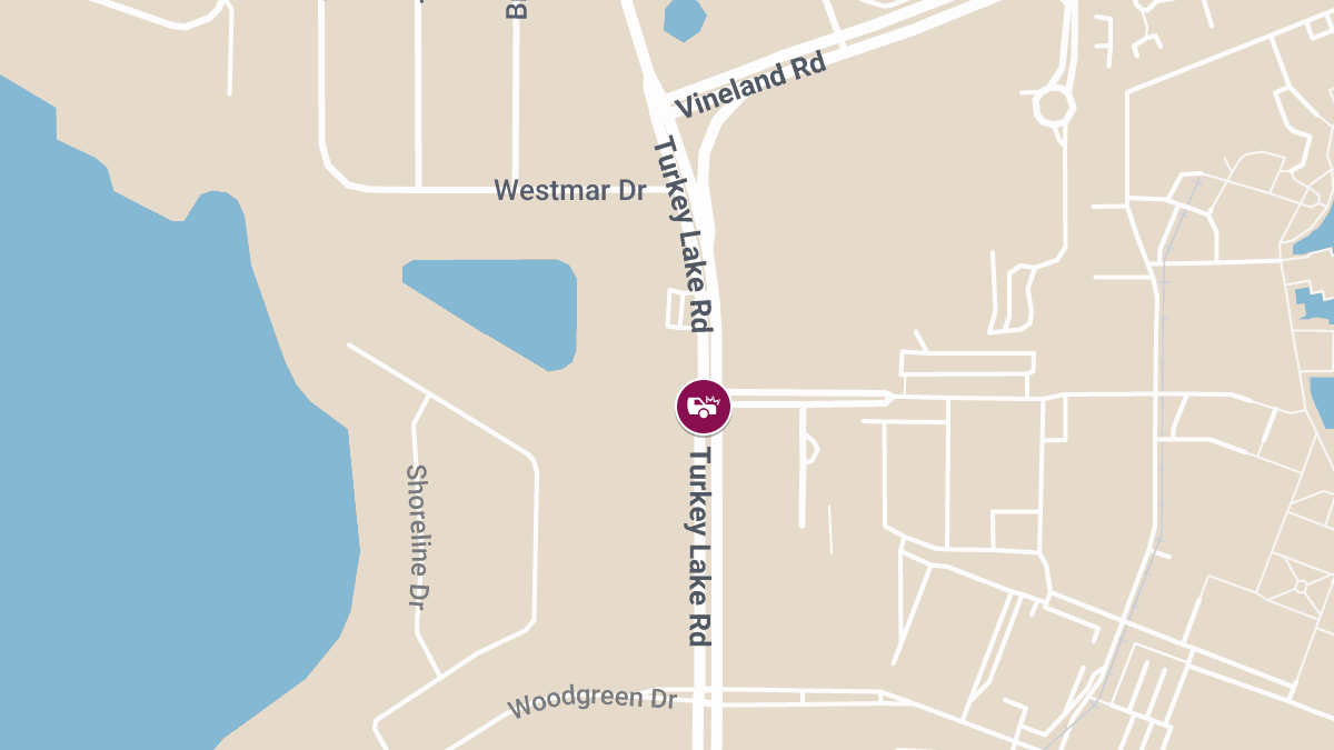 Man Injured in Auto Accident Near Turkey Lake Rd