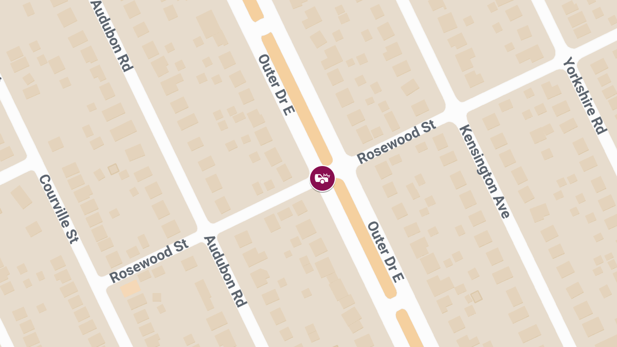 Medics Respond to Injury Accident at Outer Dr E & Rosewood St