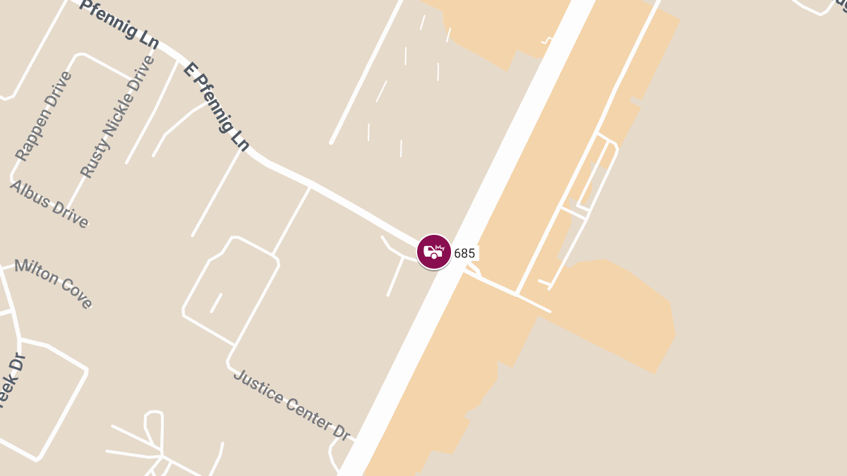 Motor Vehicle Crash with Injuries at E Pfennig Ln & FM 685 Rd