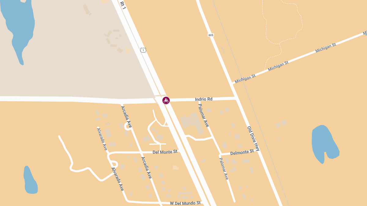 Motorcyclist Critically Injured in Crash on U.S. 1 at Indrio Rd