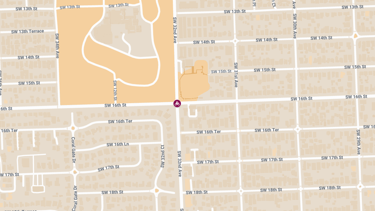 Motorcyclist Injured in Collision at SW 32nd Ave & SW 16th St