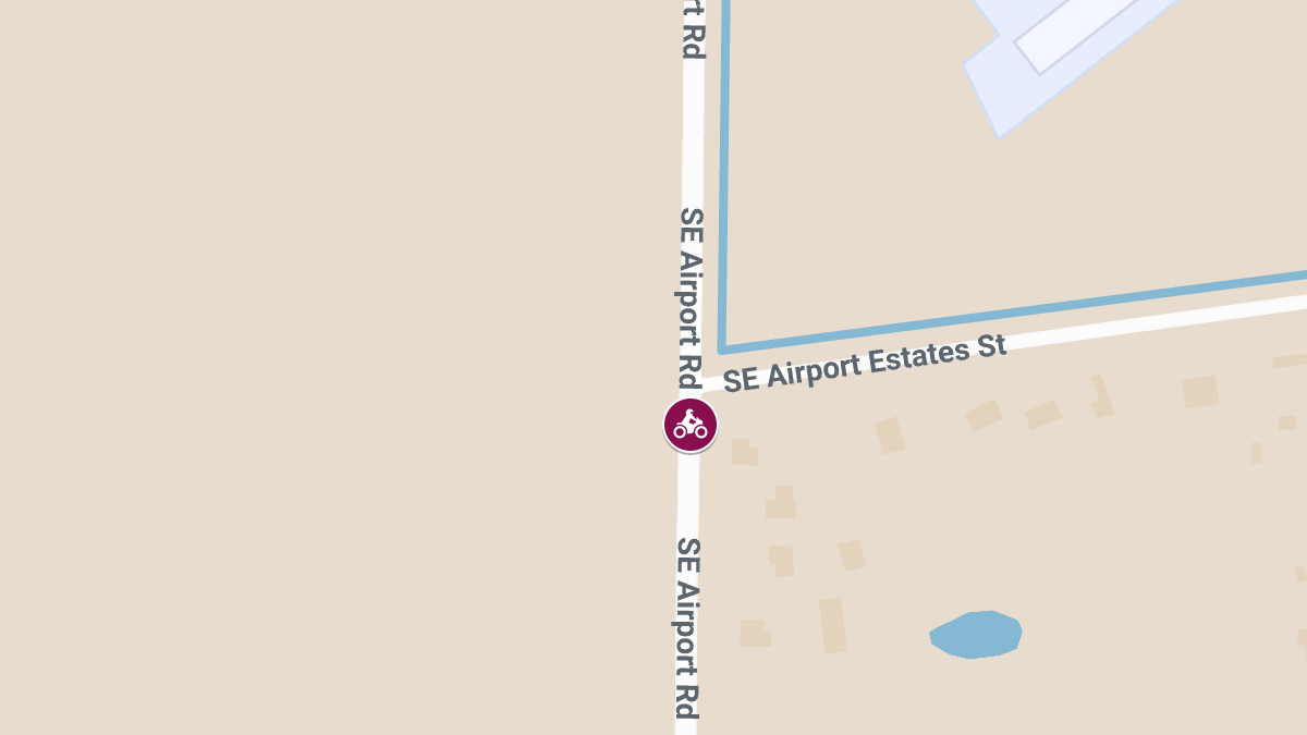 Motorcyclist Seriously Injured in Hit-and-Run at SE Airport Rd and SE Airport Estates St