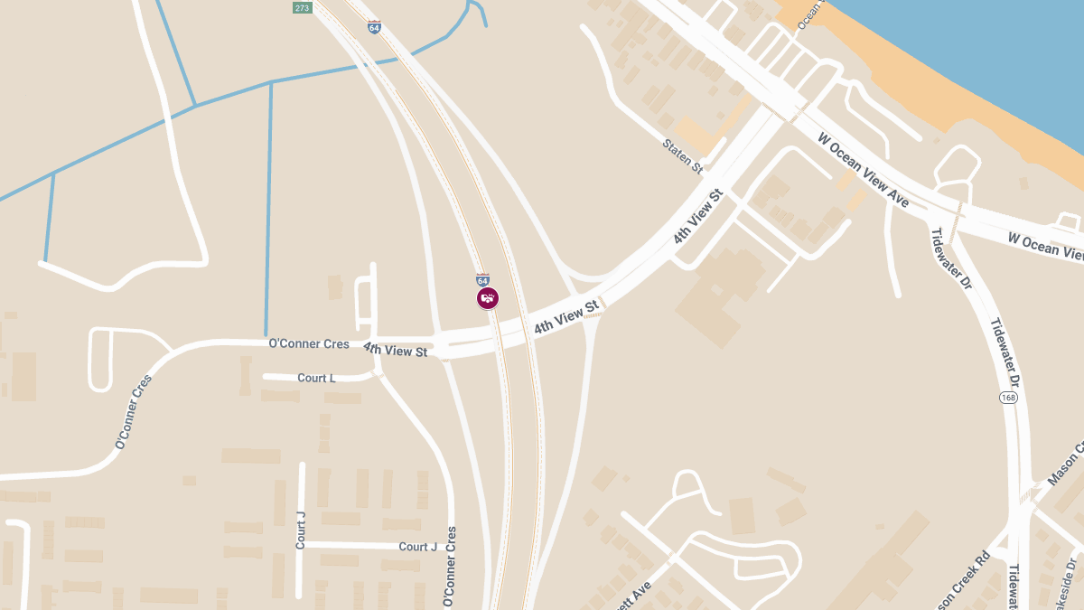 Multi-Vehicle Crash With Injuries on I-64 WB Near 4th View St