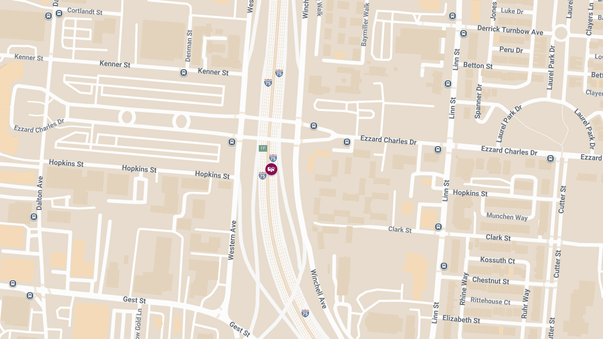 Multi-Vehicle Crash With Injuries on I-75 Near Ezzard Charles Dr