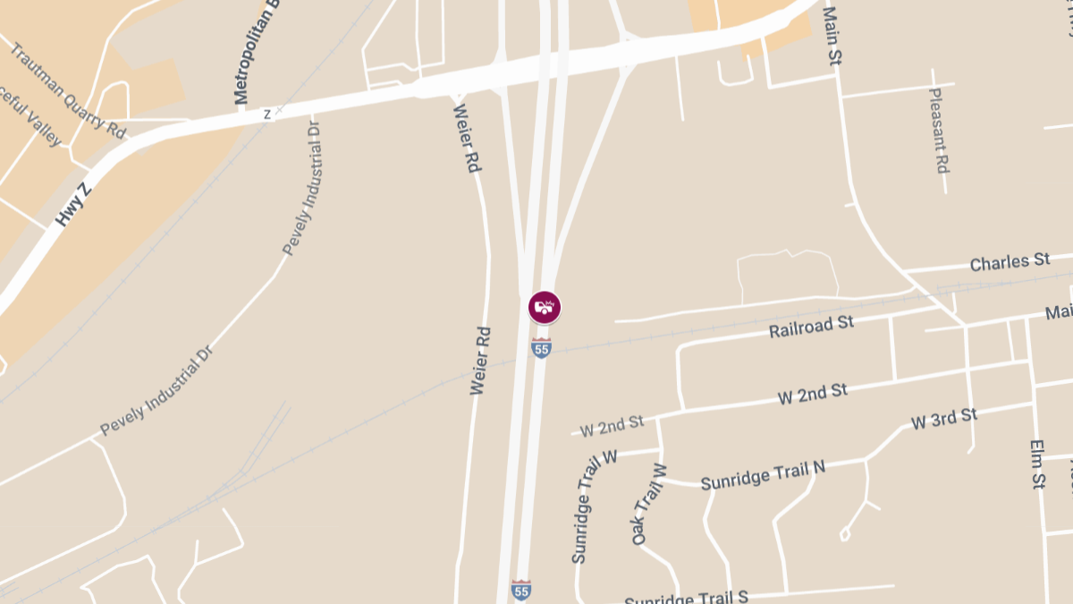 Multi-Vehicle Crash on I-55 Near Missouri Z Leaves Two Injured