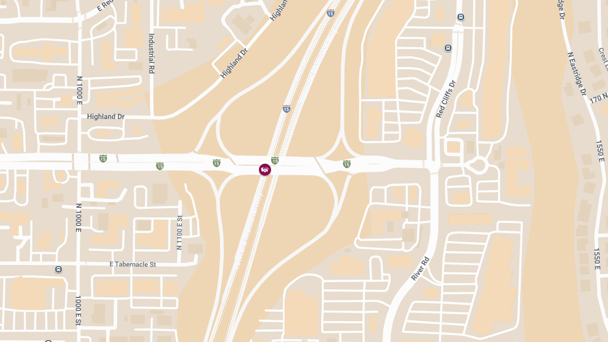 Multi-Vehicle Crash with Injuries at Exit 8 Overpass on St. George Blvd