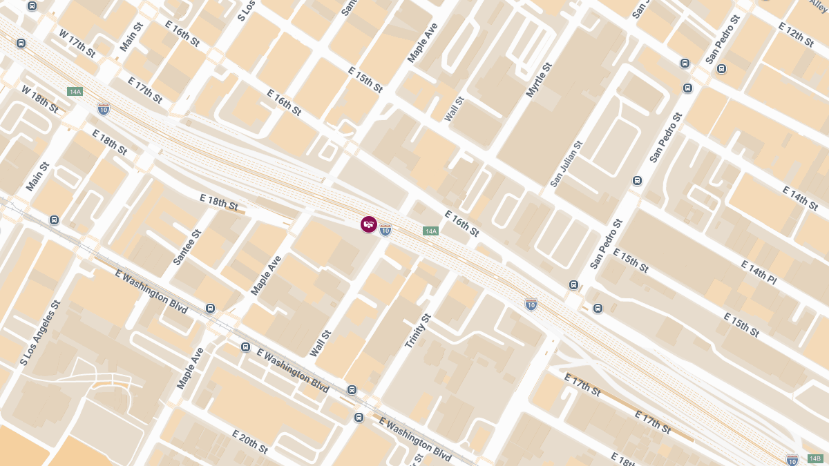 Multi-Vehicle Crash with Injuries on I-10 W Near Maple Ave