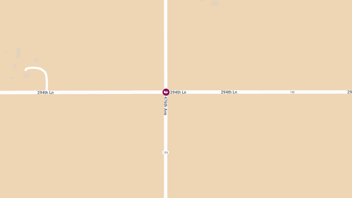 Multiple Injured in Single-Vehicle Crash at 476th Ave & 294th
