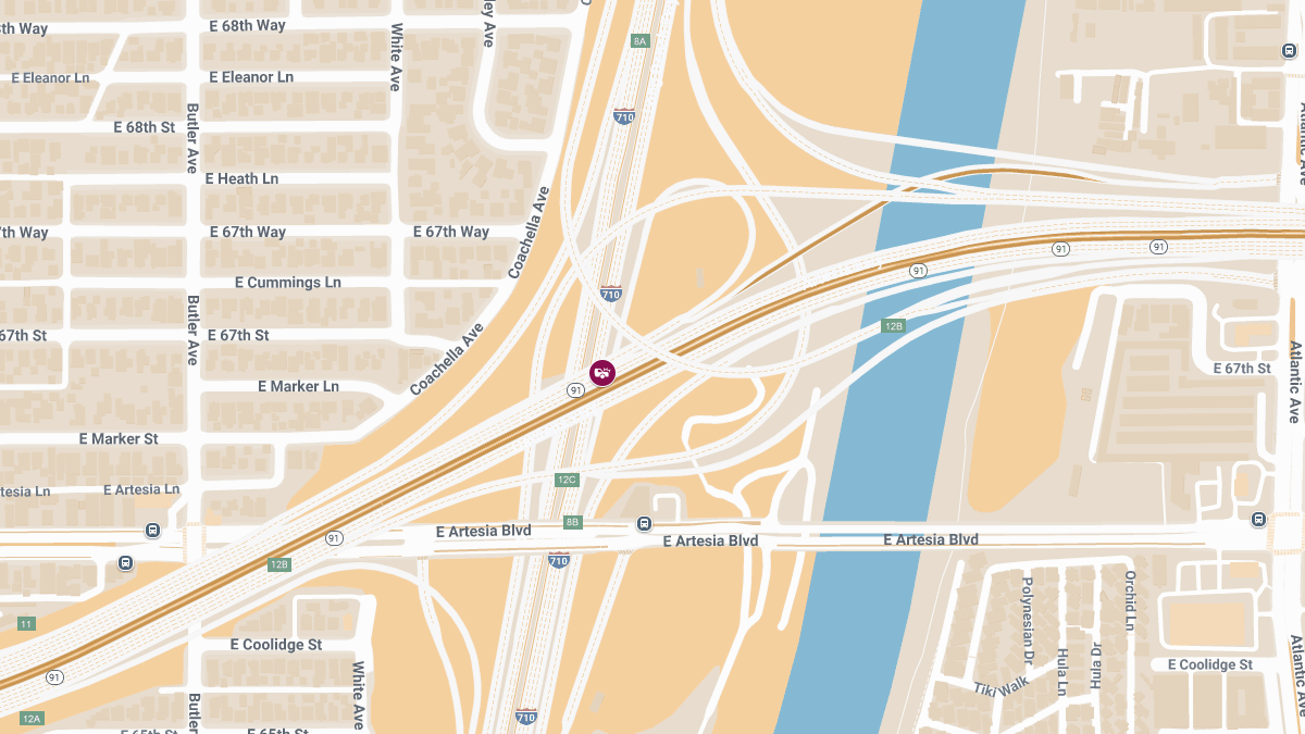 Multiple Injuries Reported in Accident on 91 to 710 Connector