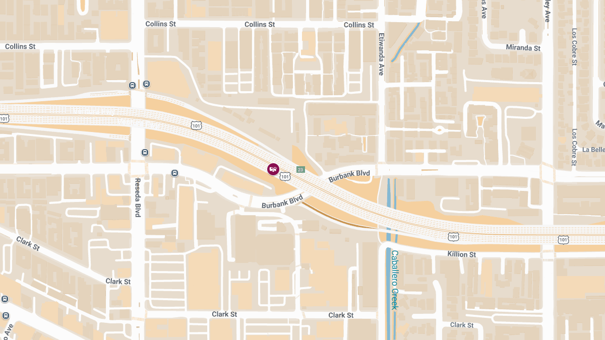 Multiple Injuries Reported in Crash on WB 101 Near Burbank Blvd