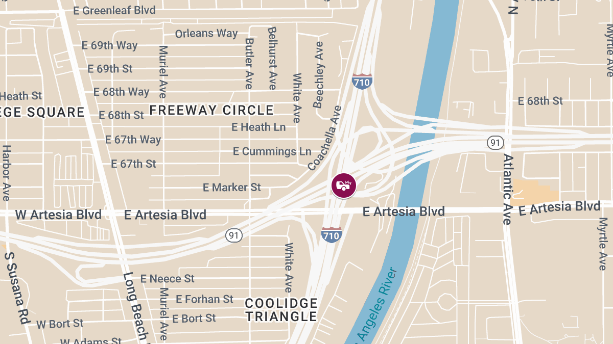 Multiple Injuries Reported in Multi-Vehicle Collision on SR-91 at I-710