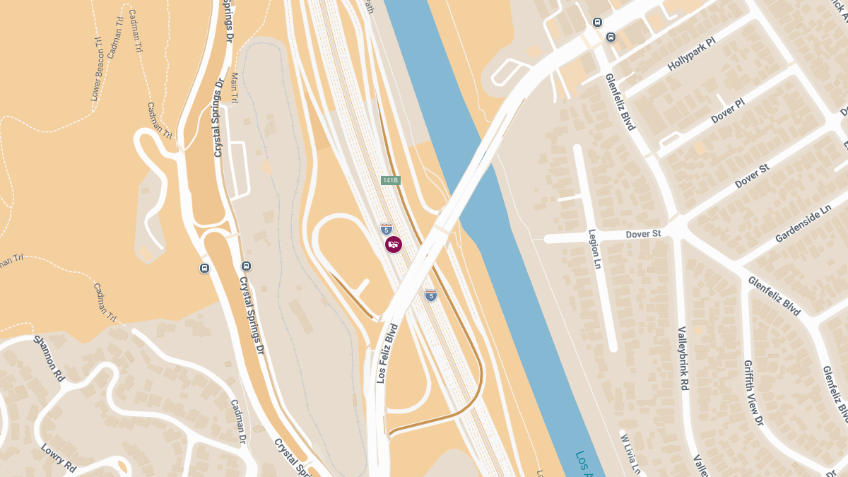 Multiple Vehicle Accident with Injuries on I-5 Near Los Feliz Blvd