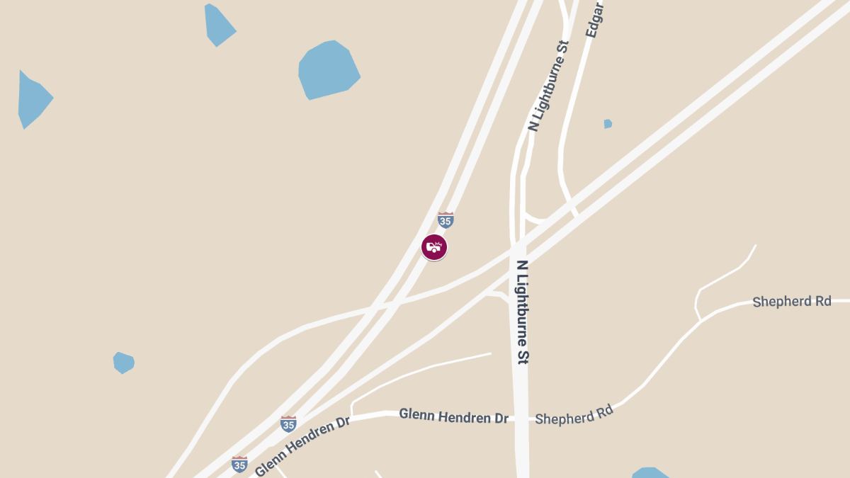 One Hurt in Two-Vehicle Crash on I-35 Near Mile Marker 14.4