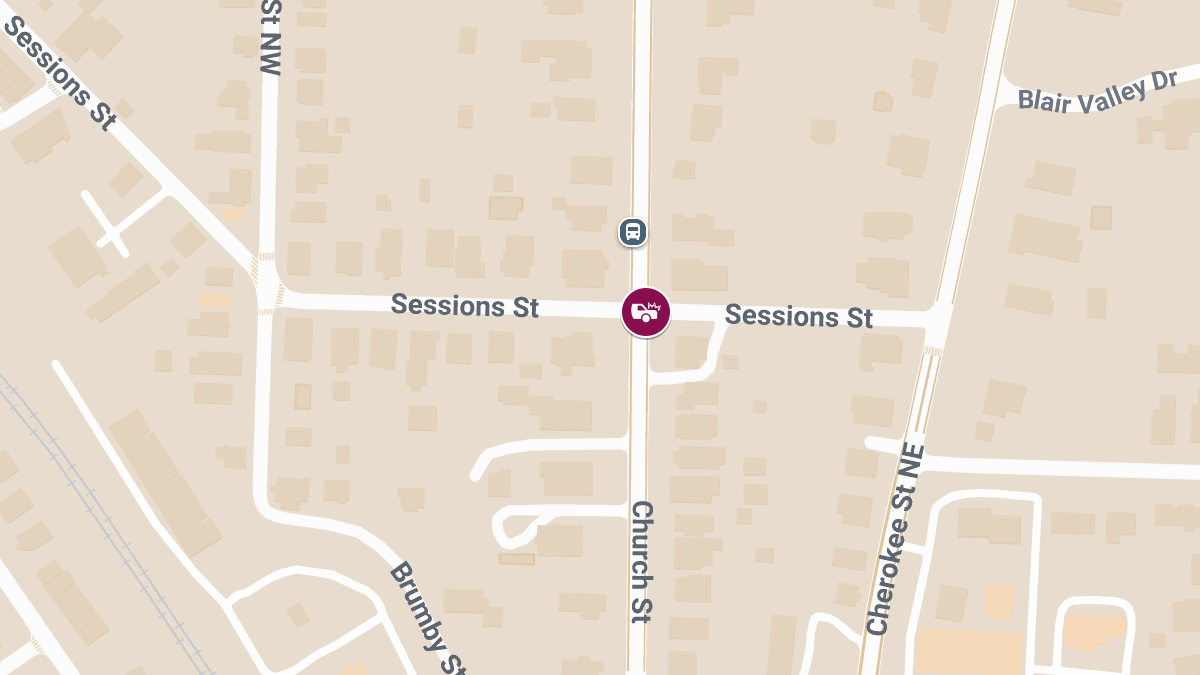 One Injured in Accident at Church St & Sessions St