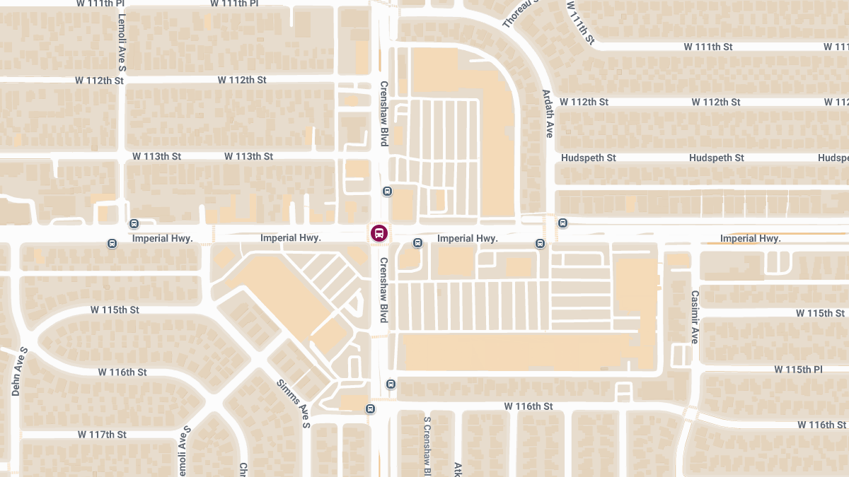 One Injured in Bus Crash at Crenshaw Blvd & W Imperial Hwy