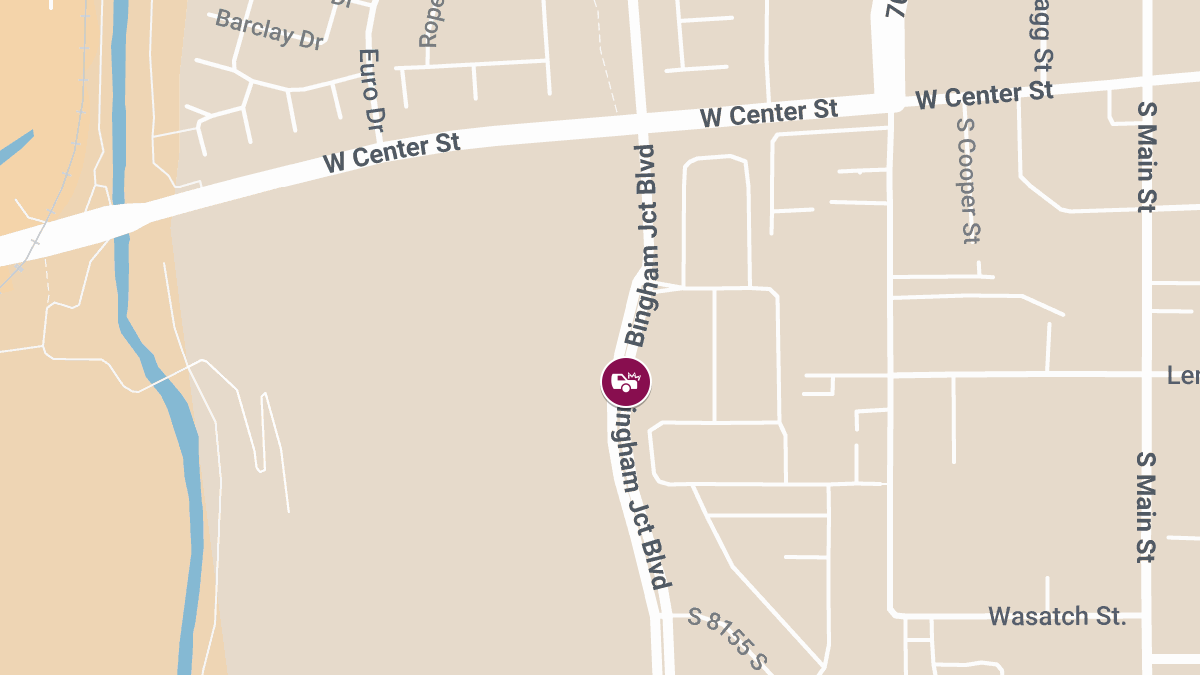 One Injured in Collision on 7800 S Bingham Junction Blvd