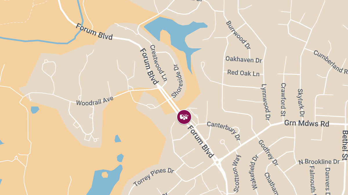 One Injured in Crash at Forum Blvd & Fong Blvd
