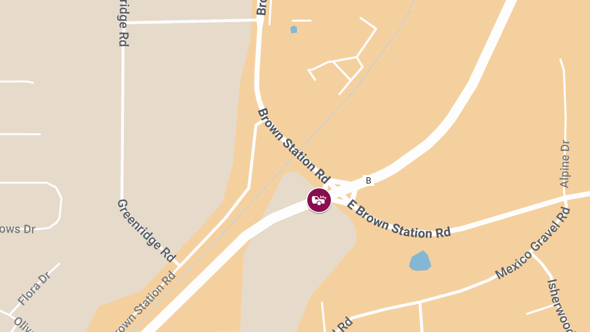 One Injured in Crash at Paris Rd & E Brown Station Rd