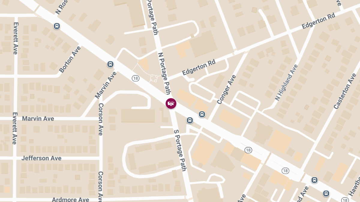 One Injured in Crash at W Market St & N Portage Path