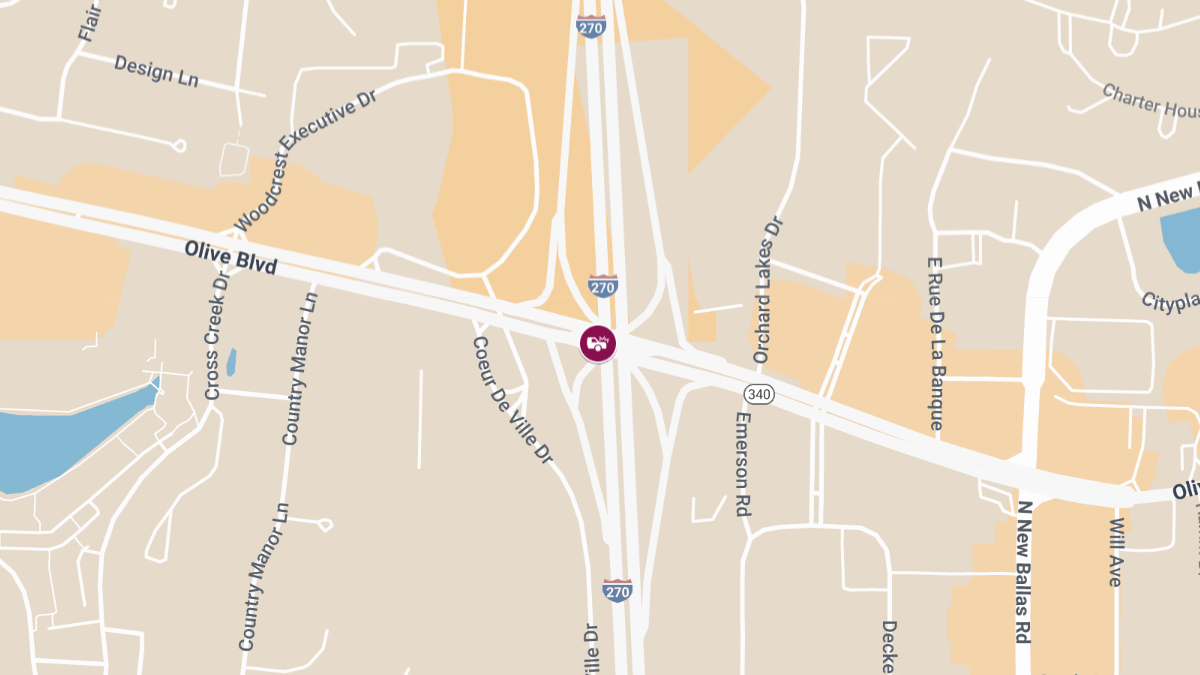 One Injured in Crash on I-270 at MO-340