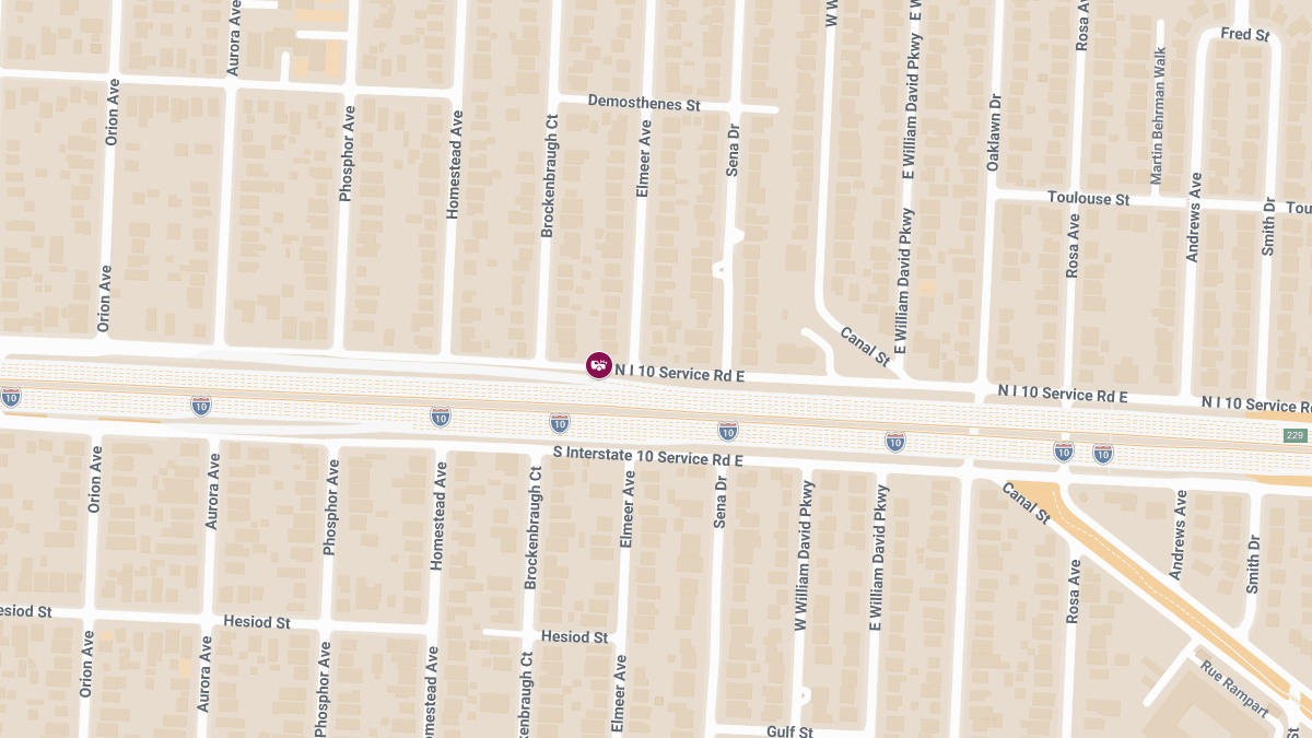 One Injured in Two-Vehicle Crash at Bonneville Blvd & N I-10 Service Rd E