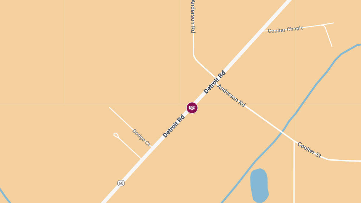One Injured in Two-Vehicle Crash on Detroit Rd Near Dodge Ct