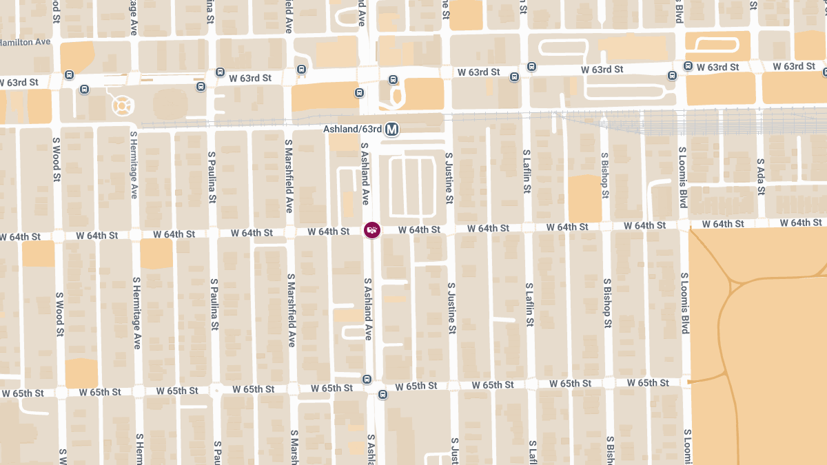 One Injured in Vehicle Collision at W 64th St & S Ashland Ave