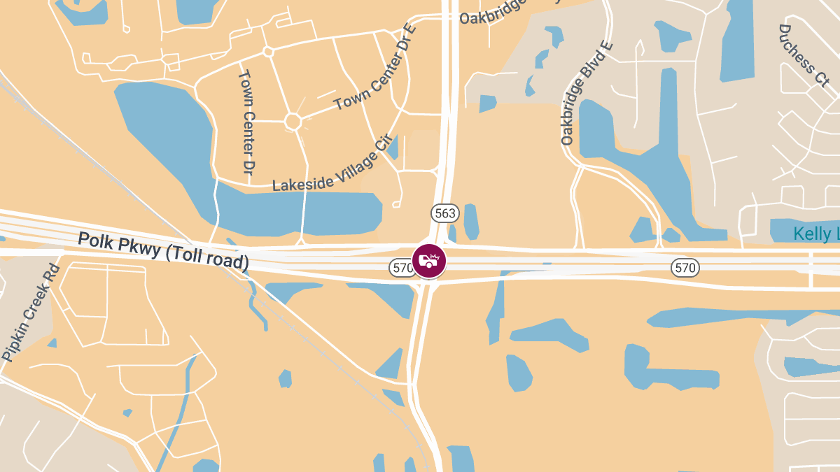 One Injured in Vehicle Crash Near Harden Blvd on Polk Parkway