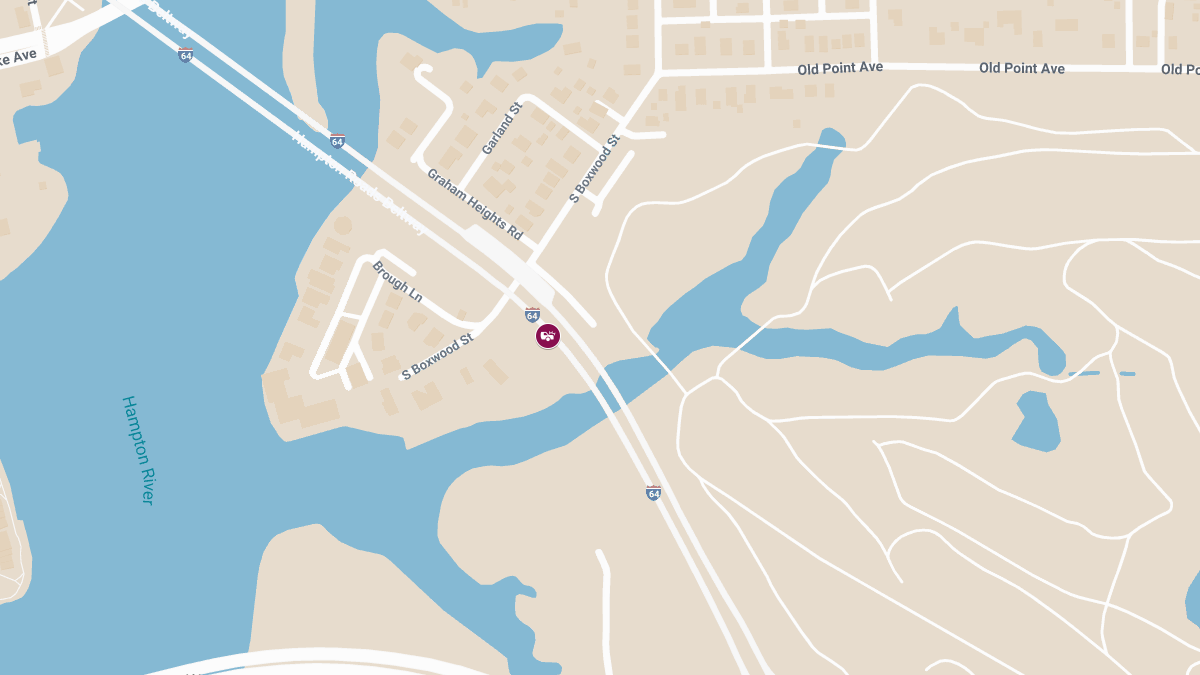 One Injured in Vehicle Crash on I-64 Near El Paso Blvd