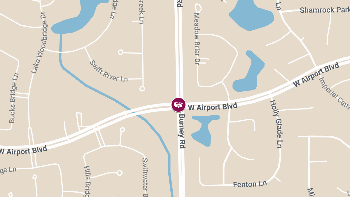 One Killed, Three Injured in Red-Light Crash at Burney Rd & W Airport Blvd