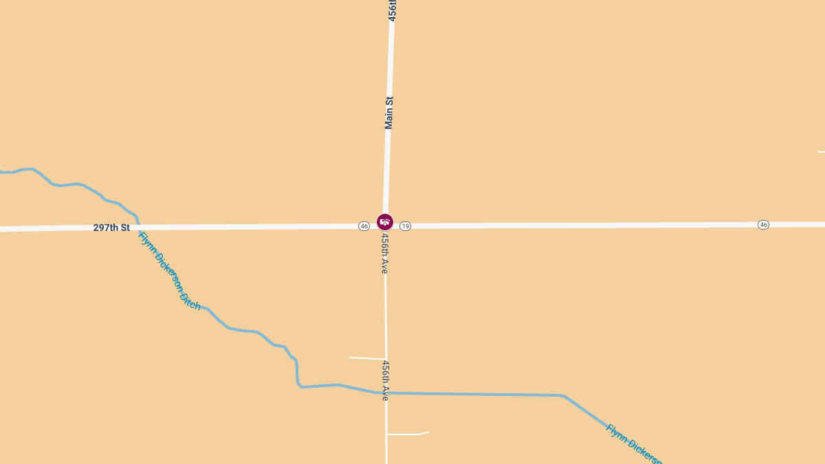 One Killed in Two-Vehicle Crash at SD 46 & SD 19