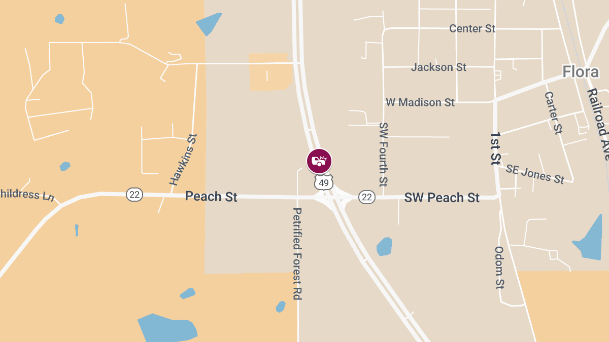 One Killed in Two-Vehicle Crash on US-49 Near Petrified Forest Rd