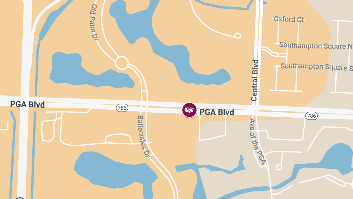 One Seriously Injured in Traffic Collision on PGA Blvd