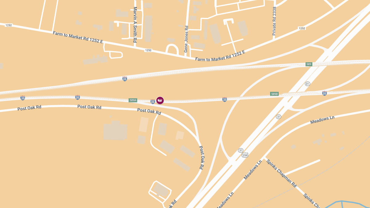 One Severely Injured in Multi-Vehicle Collision on I-20 Near MM 587