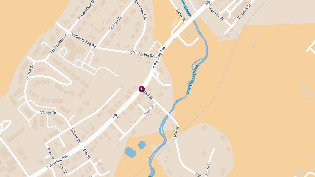 Pedestrian Accident at Mill Street and South Reading Avenue