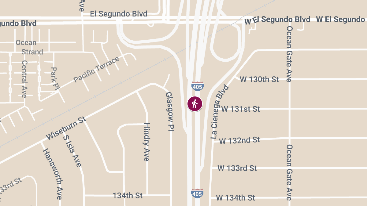 Pedestrian Accident on 405 Fwy near El Segundo Blvd Results in Injuries