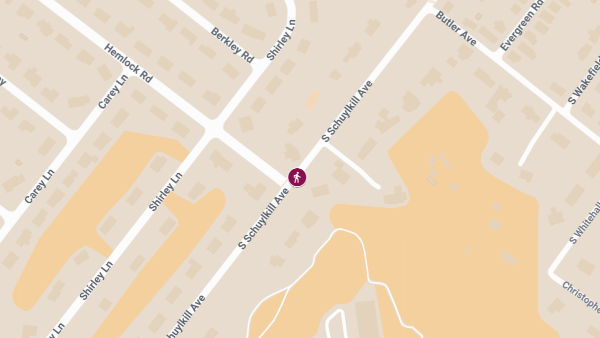 Pedestrian Injured After Being Struck at Hemlock Rd & S Schuylkill Ave