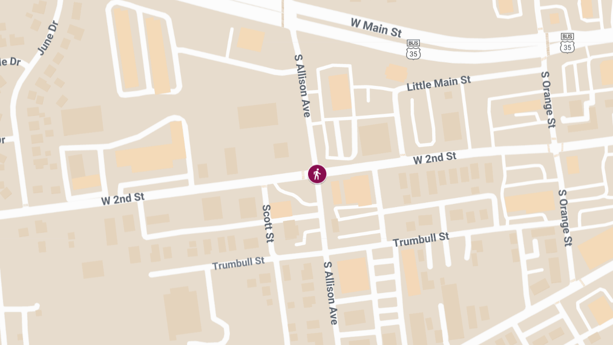Pedestrian Injured After Being Struck by Vehicle at W Second St & S Allison Ave