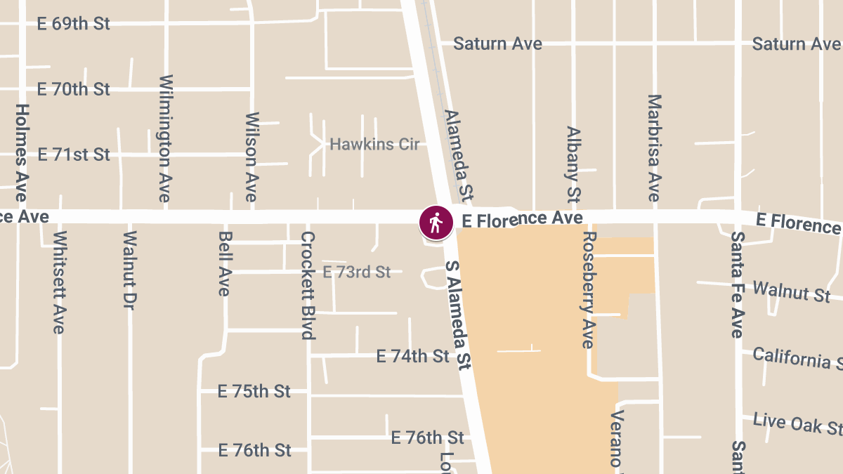 Pedestrian Injured in Accident Near Alameda St & Florence Ave