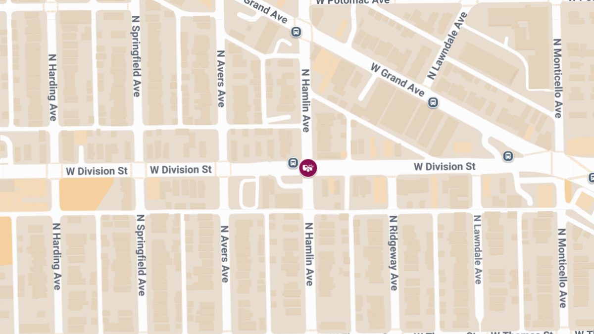 Pedestrian Injured in Collision at Division St & Hamlin Ave