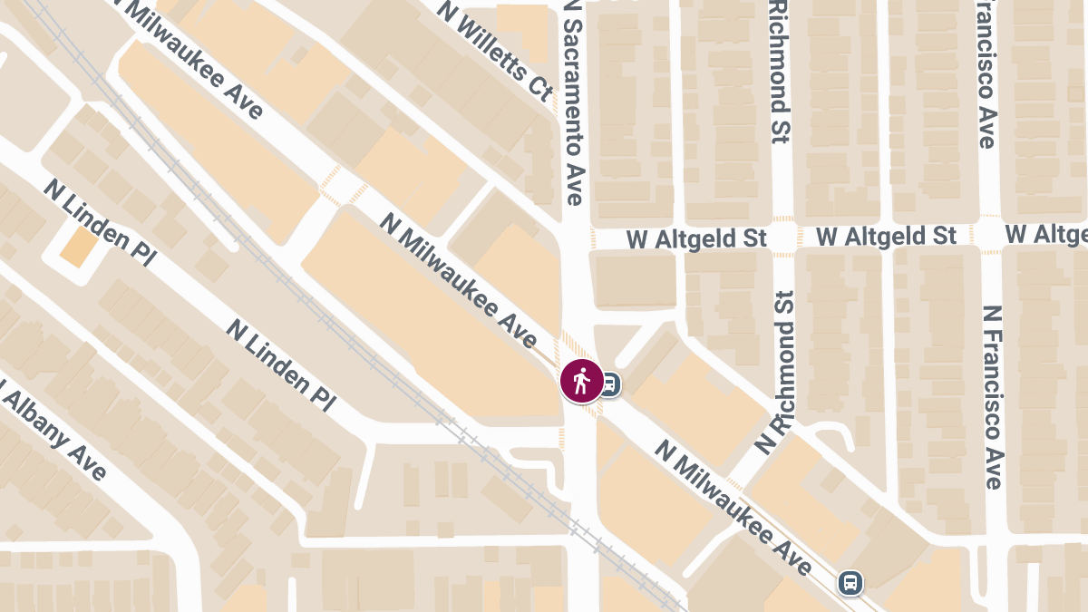 Pedestrian Injured in Collision at Milwaukee Ave & Sacramento Ave