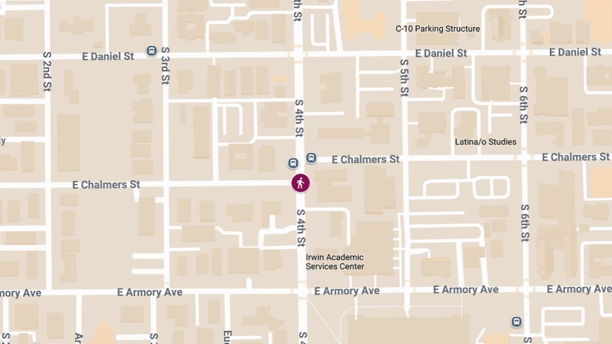 Pedestrian Injured in Crash With Gray Sedan Near 4th & Chalmers
