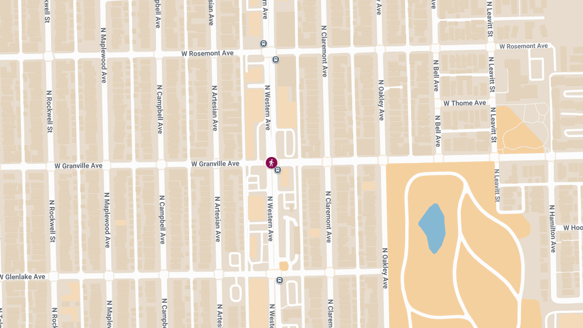 Pedestrian Injured in Crash at Granville Ave & Western Ave
