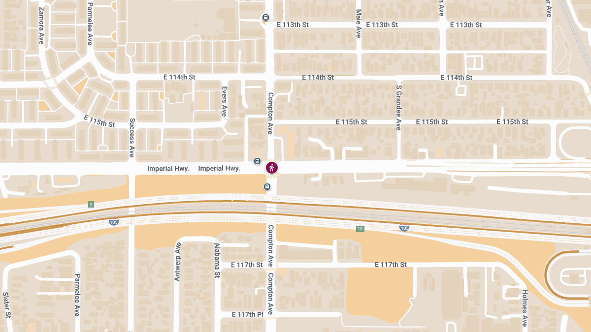 Pedestrian Injured in Crash at Imperial Hwy & Compton Ave