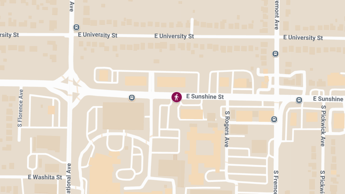 Pedestrian Injured in Crash on E Sunshine St near Hertz Donuts