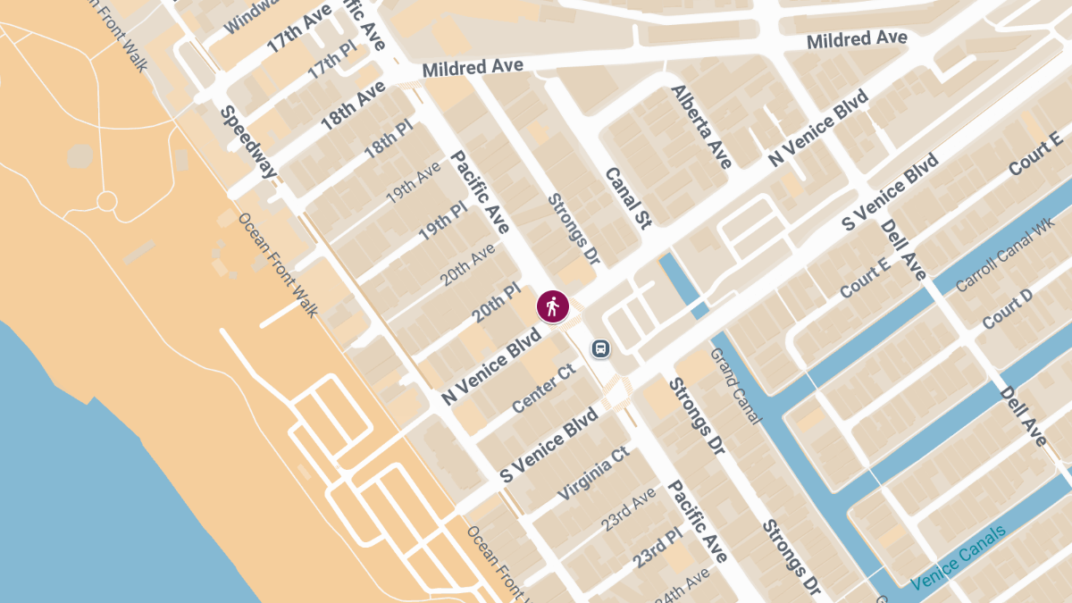 Pedestrian Injured in Hit-and-Run Crash at Pacific Ave & Venice Blvd