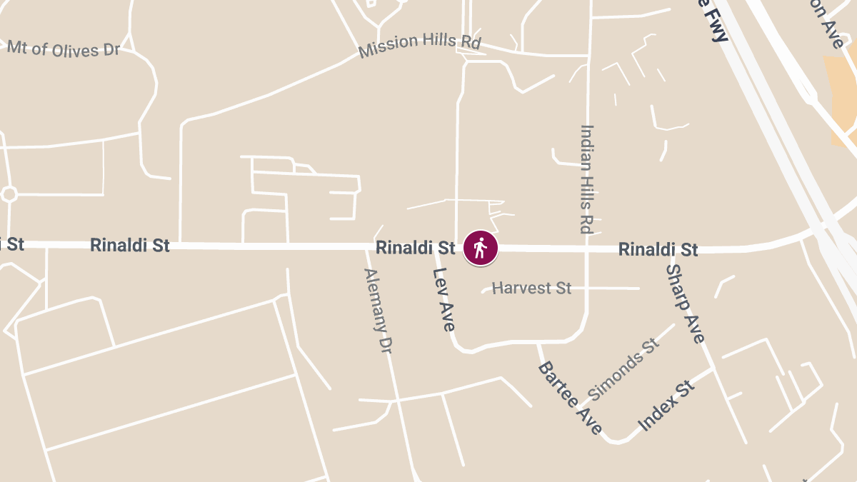 Pedestrian Injured in Scooter Collision on Rinaldi St