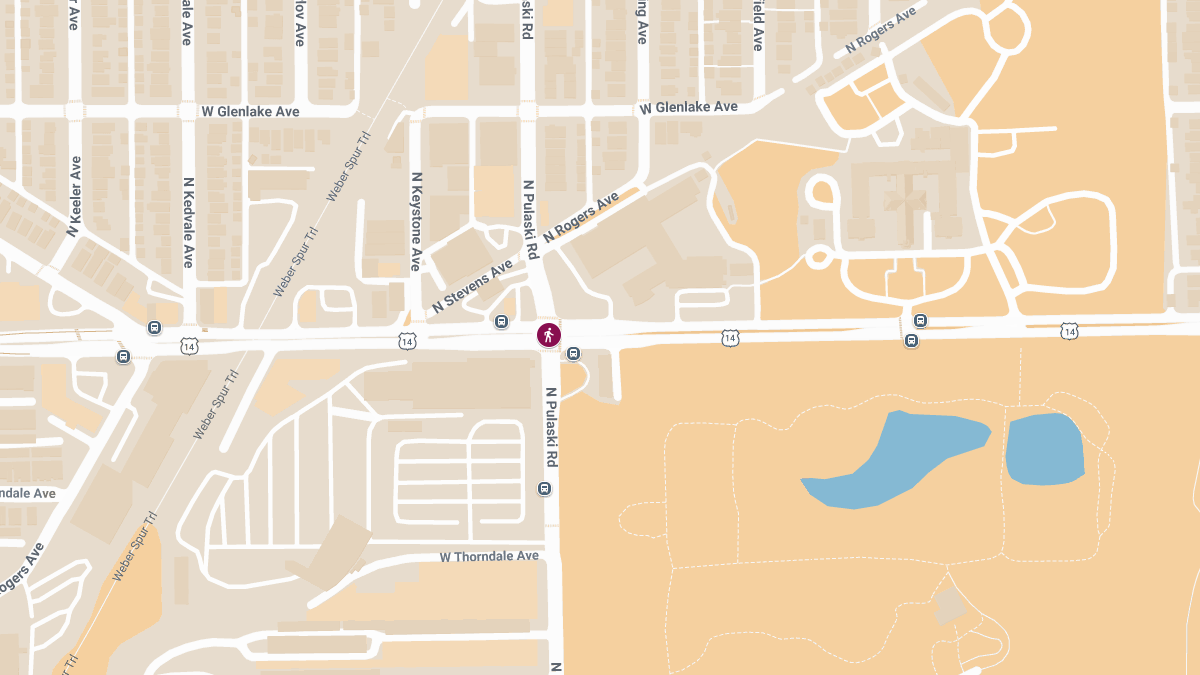 Pedestrian Injured in Traffic Accident at Peterson Ave & Pulaski Rd